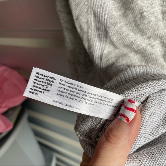 Eileen Fisher NWT slouchy cardigan in moon - Picture 8 of 8